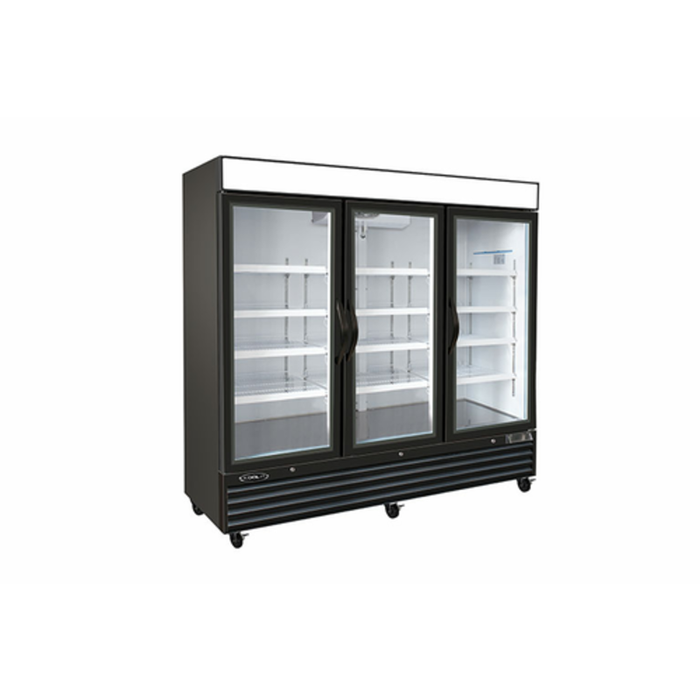 Kool-It KGF-72DV 81 Inch Glass Door Merchandiser Freezer