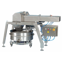 Alt Tag: OMCAN 47930 Hydraulic Hard Cheese Grater Set with Vibrating Screen stainless steel commercial cheese grater with control panel