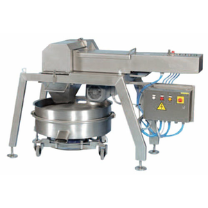 Alt Tag: OMCAN 47930 Hydraulic Hard Cheese Grater Set with Vibrating Screen stainless steel commercial cheese grater with control panel