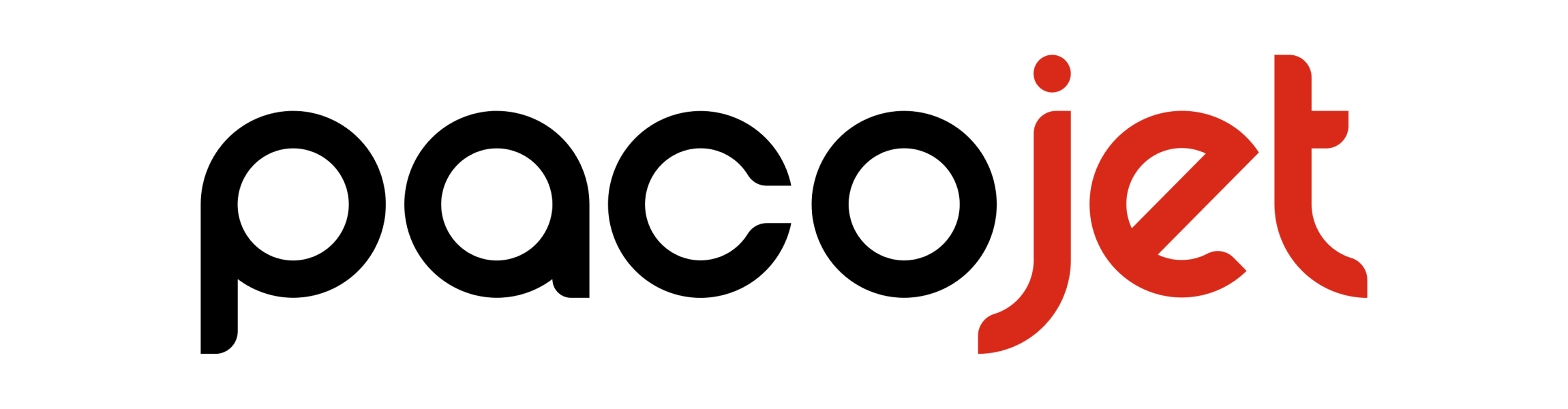 Pacojet logo with black and red text on a white background