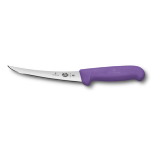 Victorinox 5.6605.15 Boning Knife 6" Curved Semi-Stiff Blade Purple