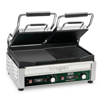 Waring WDG300T 17" x 9.25" Double Electric Panini Grill