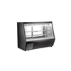 EFI CDCBS-72 Refrigerated Deli Display Case In Sleek Black Exterior, Perfect For Deli Meats And Cheeses
