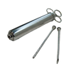 Alt Tag: OMCAN 10484 4 oz. Capacity Long Meat Flavor Injector Pump stainless injector syringe with long needles for marinades