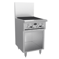 Royal RR-24RB-XB 24" Gas Restaurant Range with Radiant Charbroiler