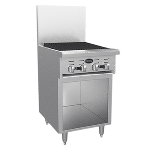 Royal RR-24RB-XB 24" Gas Restaurant Range with Radiant Charbroiler