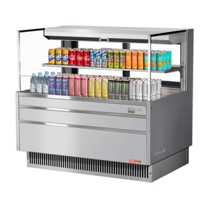 Turbo Air TOM-48L-UFD-S-2S-N 47" 10.2 Cu. Ft. Open Merchandiser