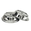 Stainless Steel Plate Cover Cloche In A Polished Finish, Ideal For Protecting Food During Service.