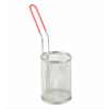 Stainless Steel Pasta Insert Basket With Red Handle Ideal For Commercial Kitchens
