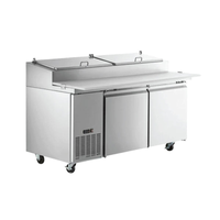 Ancaster AFE-PPT-71 70.9 x 31.5 Inch Refrigerated Pizza Prep Table