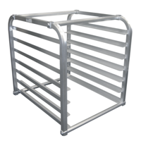 Winholt AL-1807-IR-KD 20.4"W Half Size Aluminum Fridge Rack, Holds 7 Sheet Pans
