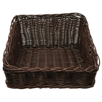Panier de présentation rectangulaire en osier Omcan 43111 de 16,5 po x 14,5 po
