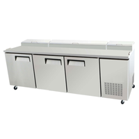 EFI Sales CPDR3-93VC 93-Inch Refrigerated Pizza Prep Table