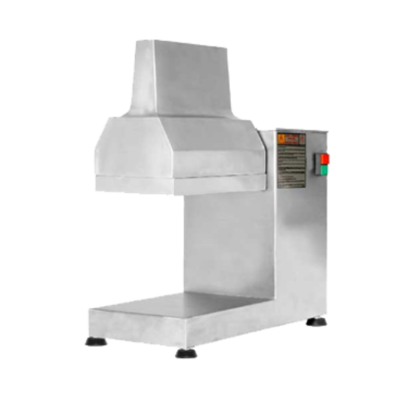 Alt Tag: Omcan 17847 Electric Countertop Meat Tenderizer with 881 lbs/hr Capacity heavy-duty 0.5 HP countertop meat tenderizer machine