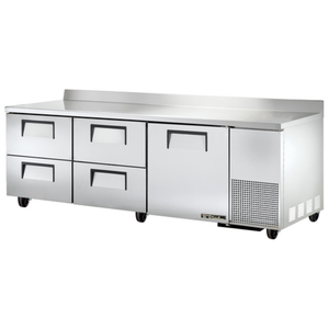 Comptoir réfrigéré de travail en profondeur True TWT-93D-4-HC de 93 pouces