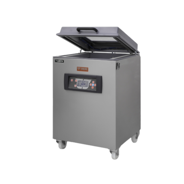 Tag alternatif : Trento 50003 Turbovac Modèle de plancher Machine d’emballage sous vide en aluminium Modèle de plancher sous vide avec couvercle articulé et panneau de contrôle