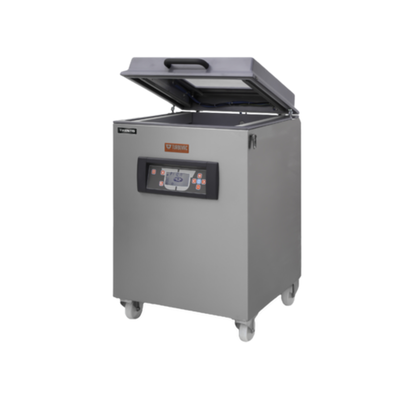 Tag alternatif : Trento 50003 Turbovac Modèle de plancher Machine d’emballage sous vide en aluminium Modèle de plancher sous vide avec couvercle articulé et panneau de contrôle
