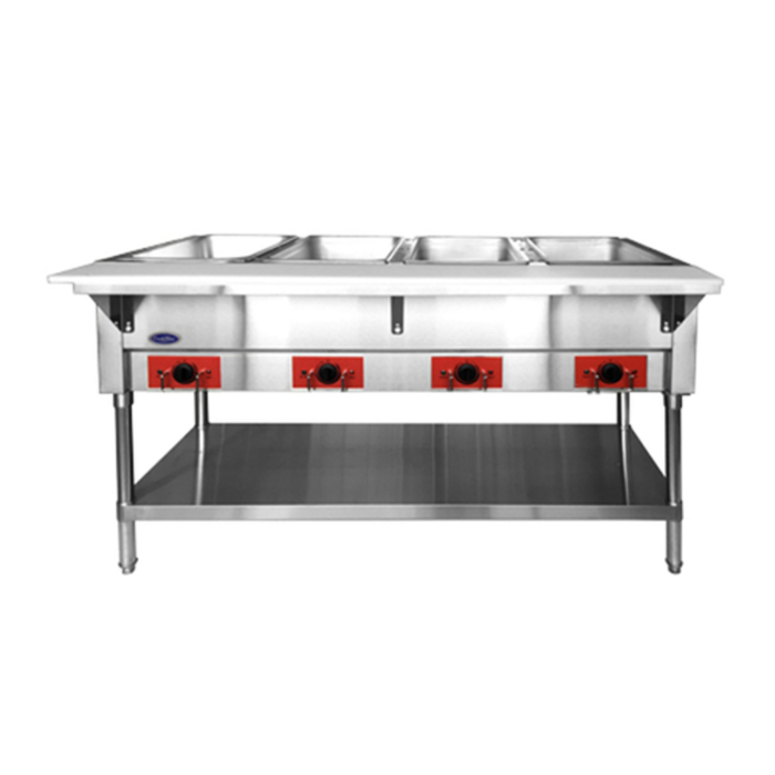 CookRite CSTEA-4C 58" Electric Steam Table For Catering With Stainless Steel Construction