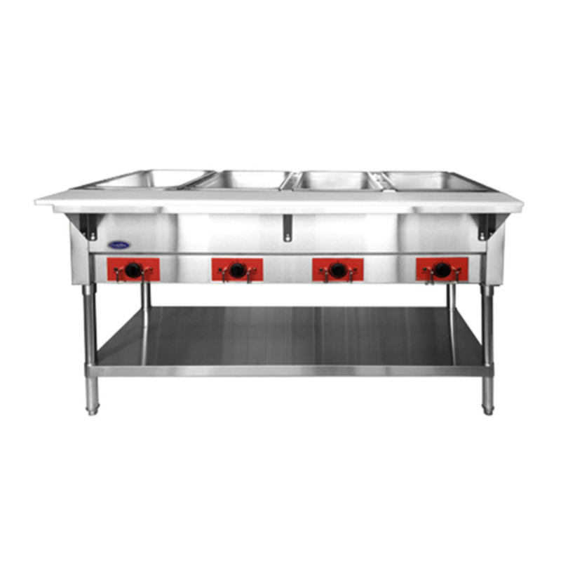 CookRite CSTEA-4C 58" Electric Steam Table For Catering With Stainless Steel Construction