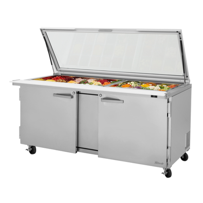 Turbo Air PST-72-30-N-GL 72-5/8"W Mega Top Prep Table