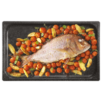 Lainox AT02 1/1 GN Non-Stick Teflon-Coated Aluminum Wok Pan