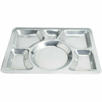 Plateau de cafétéria texturé en plastique ABS marron Omcan 80776 de 35 x 27 cm