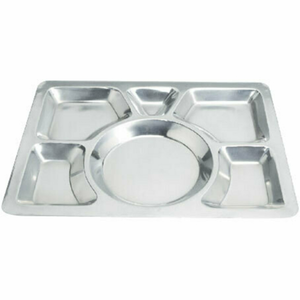 Plateau de cafétéria texturé en plastique ABS marron Omcan 80776 de 35 x 27 cm