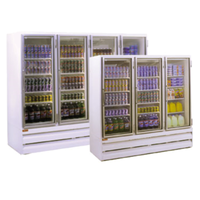 Howard McCray GR65BM-B 78" 65 Cu. Ft. Three-Section Refrigerator Merchandiser