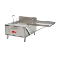 Omcan 48102 40 lb. Natural Gas Countertop Donut Funnel Cake Fryer