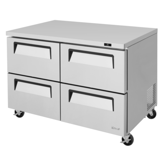 Réfrigérateur à tiroirs sous comptoir Turbo Air TUR-48SD-D4-N, 122 cm de large