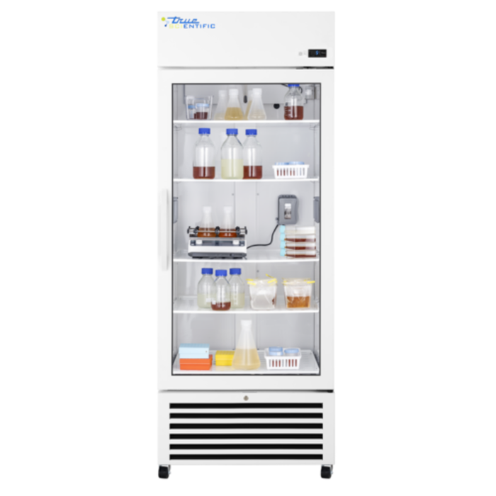 Réfrigérateur de chromatographie médical True Scientific TSCI-600CR-SWGRWW-1A de 30 po avec porte en verre