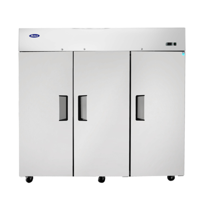 Atosa MBF8003GR 77.8 Inch Three-Section Top Mount Reach-In Freezer