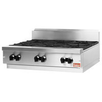 Rosko RO-RCG-36 36"W Countertop Gas Hotplate Six Burners