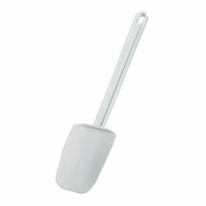 Omcan 80052 14-Inch White Plastic Spoonula Spatula for Kitchens