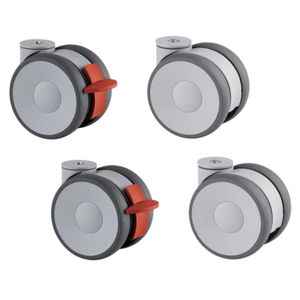 Lainox BRP04-CKIT Castor Kit For Floor Stands & Cabinets, 83mm Height