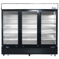 Atosa MCF8724GR 81.9-Inch Three-Section Glass Door Refrigerator Merchandiser