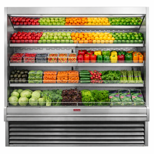 Howard-McCray R-OP35E-4-S-LED 51"W Stainless Steel Produce Open Merchandiser Display Case
