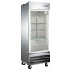 OMCAN 51024 29-Inch Glass Door Merchandiser Refrigerator With Stainless Steel Finish
