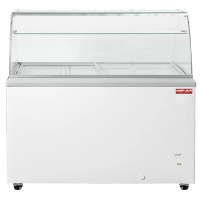 New Air NIF-60-DC 60.38-Inch Flat Glass Ice Cream Freezer