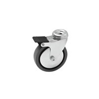 Omcan 48710 Heavy-Duty Commercial Swivel Casters with Brakes for Tables stainless steel swivel caster wheel with brake