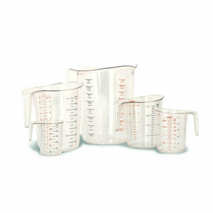 Omcan 80575 Ensemble de tasses à mesurer en plastique durable de 1/4 à 1 tasse