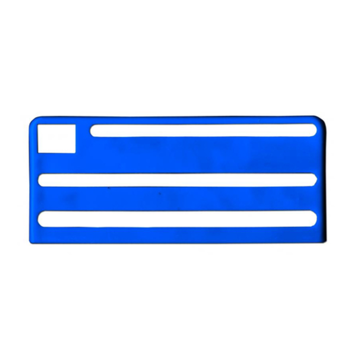 Alt Tag: Omcan 12915 Plastic Knife Block Rack with Capacity for 10 Knives blue plastic commercial kitchen knife storage rack