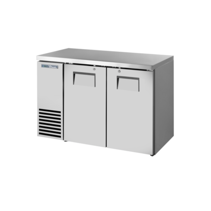 Réfrigérateur de bar arrière à portes pleines True TBB-24-48, deux sections, 122 cm