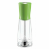 16-Inch Wooden Pepper Grinder with Green Top and Clear Body for Easy Use in Cooking