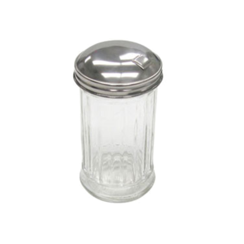 PSJ-12SF Sugar Pourer Shaker 12 Oz. With Side Flap Top For Clean Sugar Service