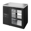True TBR36 36-Inch Pass-Thru Back Bar Refrigerator With Glass Door And Shelving