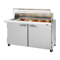Turbo Air PST-60-24-N-CL 60 1/4" Mega Top Sandwich/Salad Prep Table