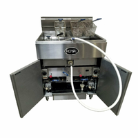Royal RFT-50-4-EM 200 lb. 62" Gas Multiple Battery Fryer