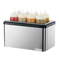 SERVER 87340 14.13" x 8.38" Countertop Squeeze Bottle Station