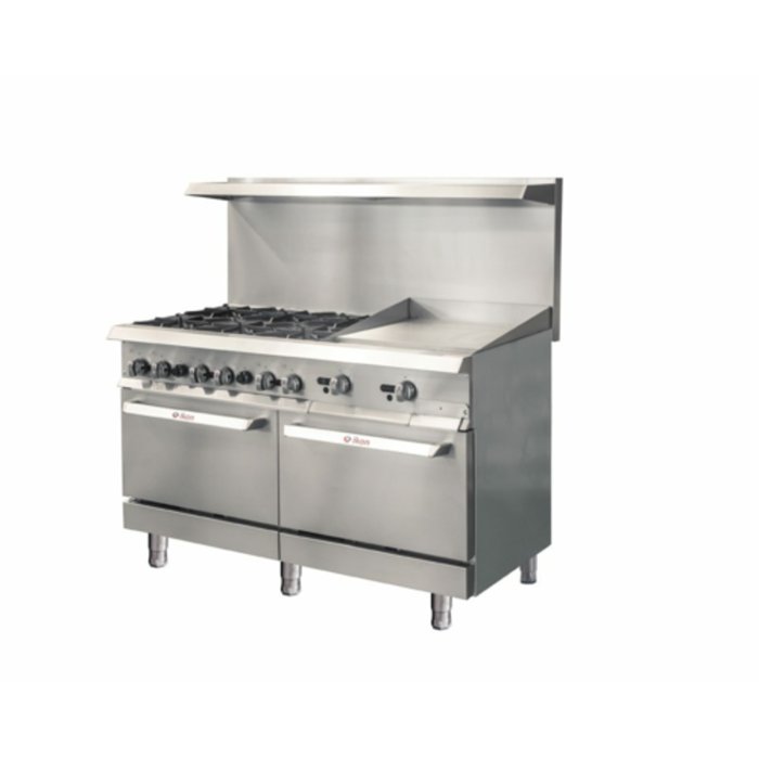 IKON IR-6B-24TG-60 60" Gas Restaurant Range with Griddle